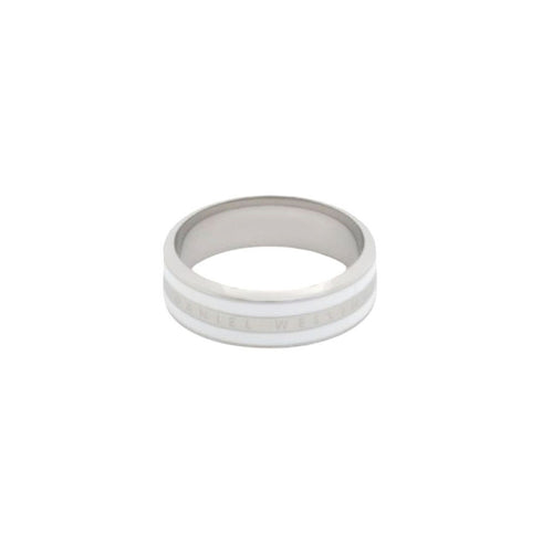 ダニエルウェリントン DANIEL WELLINGTON Emalie Ring Satin White S 56 リング アクセサリー 指輪 DW00400050 レディース メンズ シルバー ホワイト